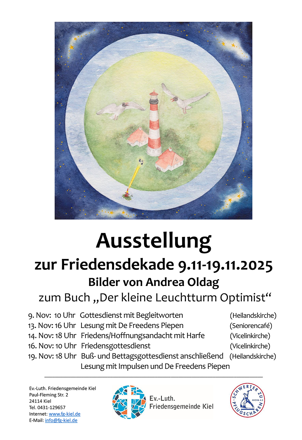 Veranstaltungsübersicht der Friedensdekade 2025