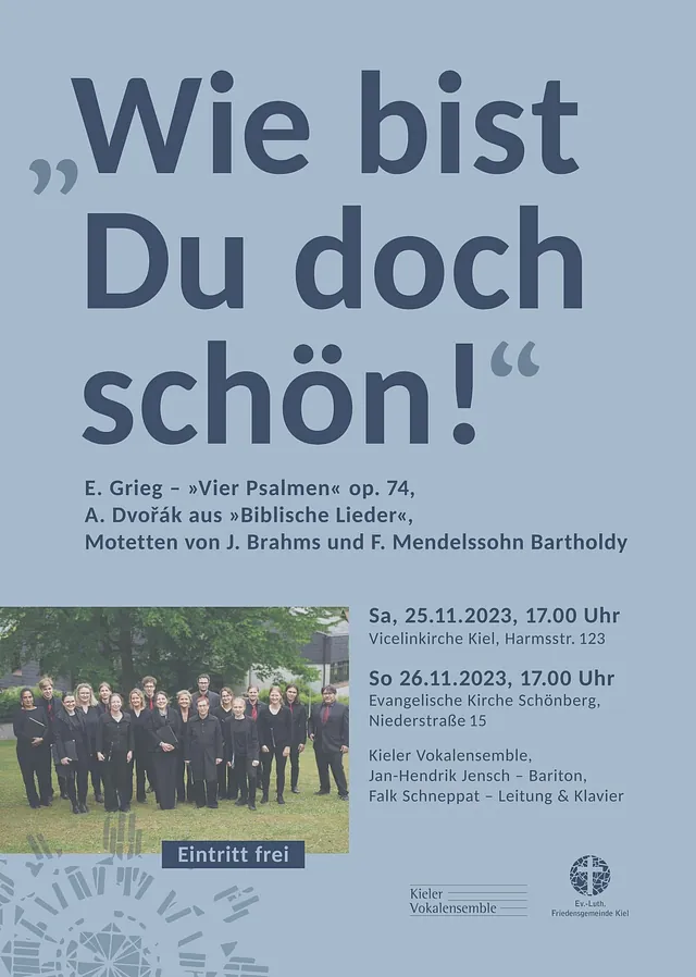 Konzertplakat "Wie bist Du doch schön!".