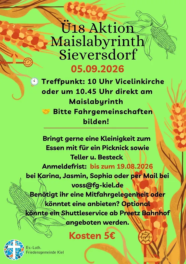Ü18 Aktion Maislabyrinth 5.9.2026