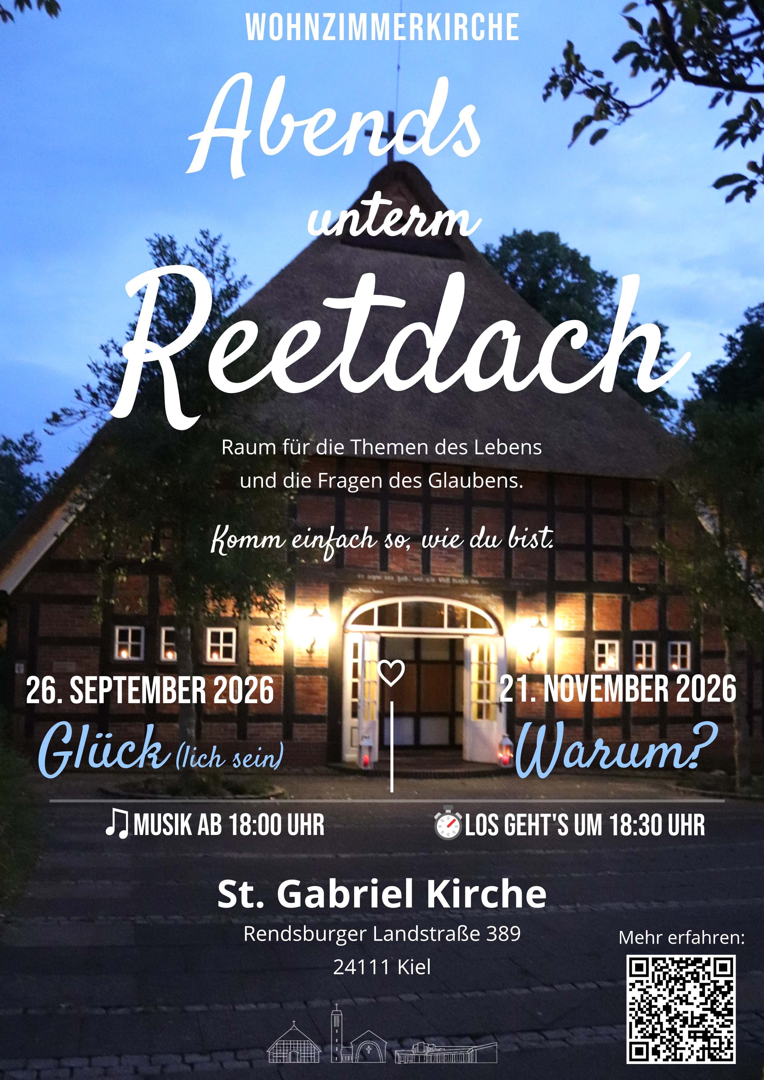 Abends unterm Reetdach - Wohnzimmerkirche